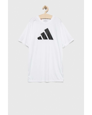 adidas t-shirt dziecięcy U TR-ES LOGO kolor biały z nadrukiem