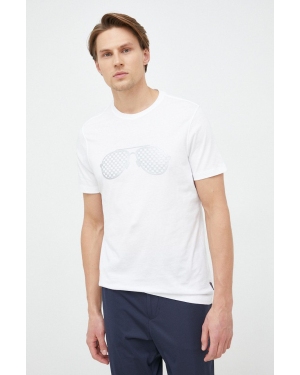 Michael Kors t-shirt bawełniany kolor biały z nadrukiem