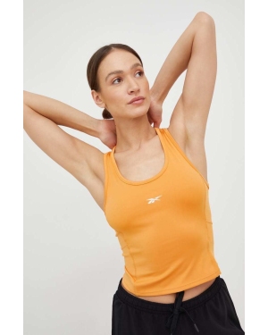 Reebok top treningowy Workout Ready kolor pomarańczowy
