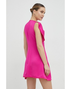 Victoria Beckham sukienka kolor różowy mini prosta