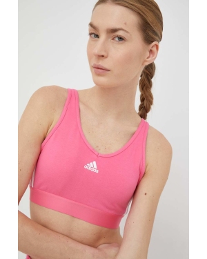 adidas top damski kolor różowy