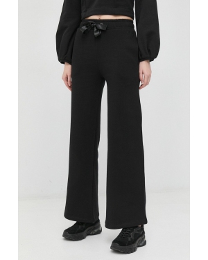Guess spodnie dresowe bawełniane damskie kolor czarny