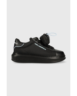 Karl Lagerfeld sneakersy skórzane KAPRI kolor czarny