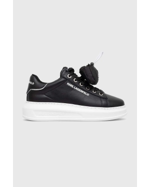 Karl Lagerfeld sneakersy skórzane KAPRI KL62526A kolor czarny