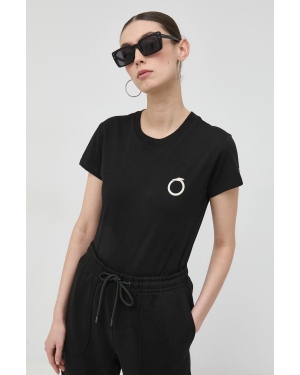 Trussardi t-shirt bawełniany kolor czarny