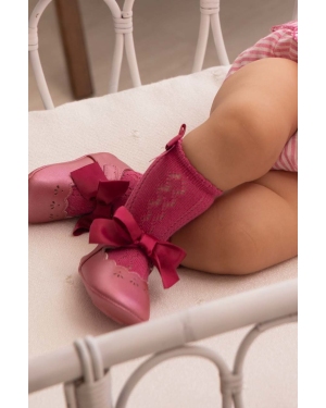 Mayoral Newborn buty niemowlęce kolor fioletowy
