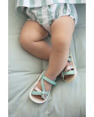 Mayoral Newborn buty niemowlęce kolor turkusowy