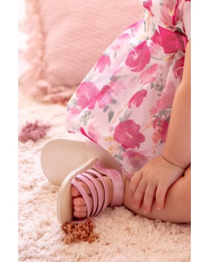 Mayoral Newborn buty niemowlęce kolor fioletowy
