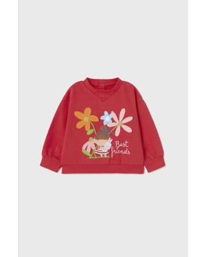 Mayoral bluza niemowlęca kolor różowy z nadrukiem
