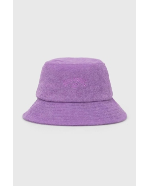 Billabong kapelusz bawełniany kolor fioletowy bawełniany