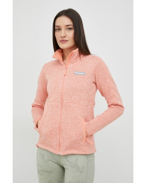 Columbia bluza sportowa Sweater Weather damska kolor pomarańczowy melanżowa
