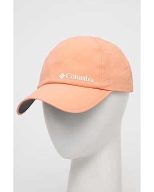 Columbia czapka z daszkiem Silver Ridge III kolor pomarańczowy gładka