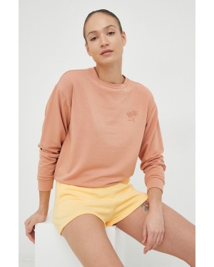 Roxy bluza damska kolor pomarańczowy gładka