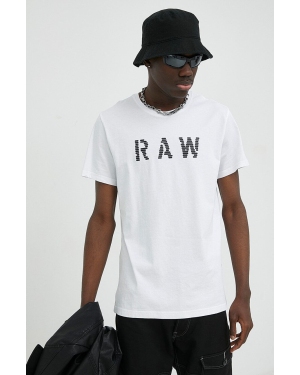 G-Star Raw t-shirt bawełniany 2-pack kolor biały z nadrukiem