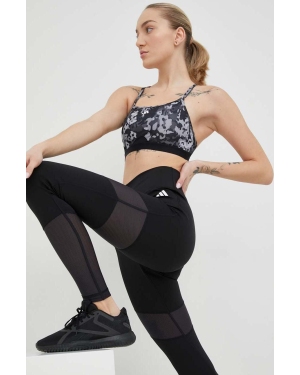 adidas Performance legginsy treningowe Dance damskie kolor czarny gładkie