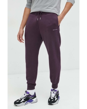 Abercrombie & Fitch spodnie dresowe męskie kolor fioletowy gładkie