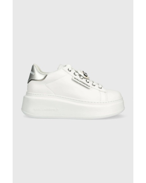 Karl Lagerfeld sneakersy skórzane KL63576K ANAKAPRI kolor biały