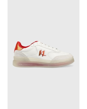Karl Lagerfeld sneakersy skórzane KL53426 BRINK kolor biały