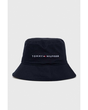 Tommy Hilfiger kapelusz bawełniany dziecięcy kolor granatowy bawełniany