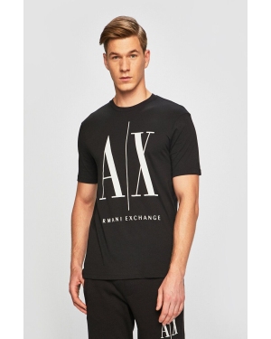 Armani Exchange t-shirt bawełniany kolor czarny z nadrukiem 8NZTPA ZJH4Z NOS