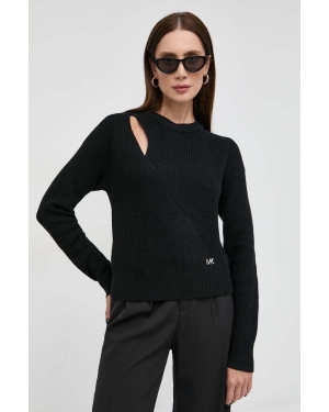 MICHAEL Michael Kors sweter wełniany damski kolor czarny ciepły