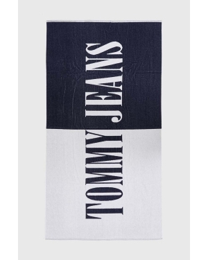 Tommy Jeans ręcznik bawełniany kolor granatowy