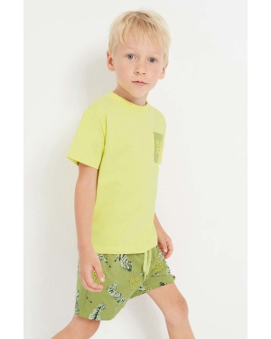 Mayoral piżama dziecięca kolor zielony z nadrukiem