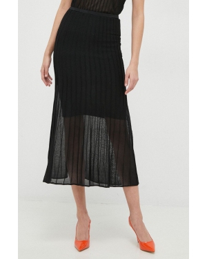 Calvin Klein spódnica kolor czarny maxi ołówkowa