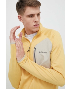 Columbia bluza sportowa Triple Canyon kolor żółty gładka