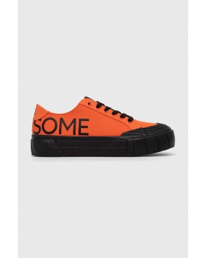 Desigual sneakersy Life is Awesome kolor pomarańczowy 23SSKY01.7000
