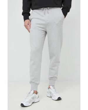 Calvin Klein Jeans spodnie dresowe bawełniane męskie kolor szary gładkie