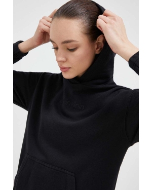 Calvin Klein Performance bluza dresowa Essentials kolor czarny z kapturem gładka