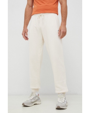 Reebok Classic spodnie dresowe bawełniane kolor beżowy gładkie HS9153-NONDYE