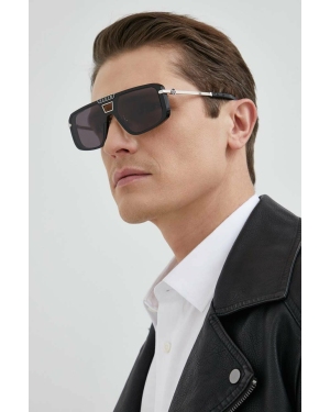 Philipp Plein okulary przeciwsłoneczne męskie kolor czarny