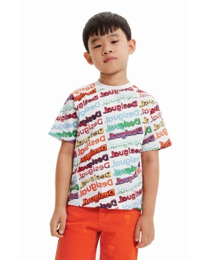 Desigual t-shirt bawełniany dziecięcy wzorzysty