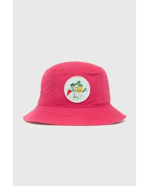 Fila kapelusz bawełniany dziecięcy kolor różowy bawełniany