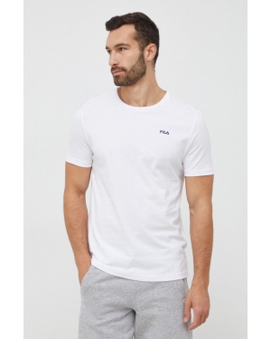 Fila t-shirt bawełniany 2-pack Brod kolor biały gładki FAM0083