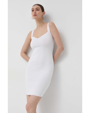 Guess sukienka kolor biały mini dopasowana