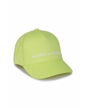 Marc Jacobs czapka bawełniana dziecięca kolor żółty z nadrukiem