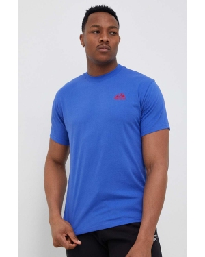 Marmot t-shirt Peaks Tee męski kolor niebieski melanżowy