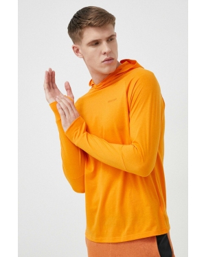 Marmot bluza sportowa Crossover kolor pomarańczowy z kapturem gładka