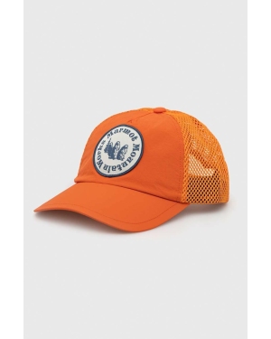 Marmot czapka z daszkiem Alpine kolor pomarańczowy z aplikacją