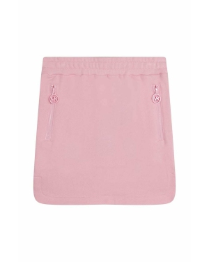 Michael Kors spódnica bawełniana dziecięca kolor różowy mini prosta