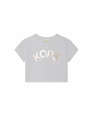 Michael Kors t-shirt bawełniany dziecięcy kolor szary