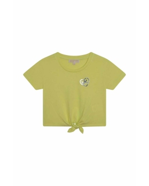 Michael Kors t-shirt dziecięcy kolor żółty