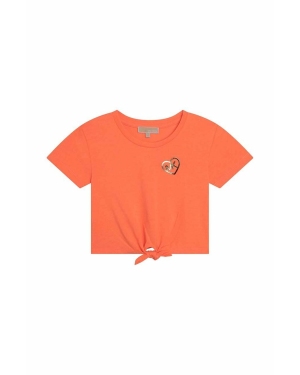 Michael Kors t-shirt dziecięcy kolor pomarańczowy