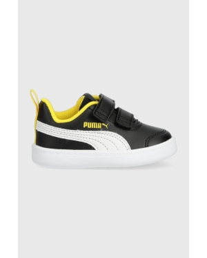 Puma sneakersy dziecięce Courtflex v2 V Inf kolor czarny