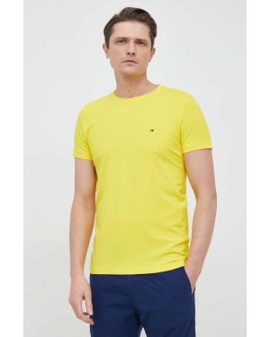 Tommy Hilfiger t-shirt męski kolor żółty wzorzysty