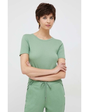 United Colors of Benetton t-shirt bawełniany kolor zielony