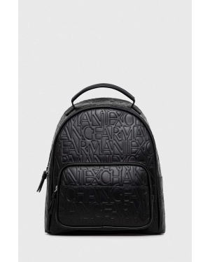 Armani Exchange plecak damski kolor czarny mały gładki 942805 CC793